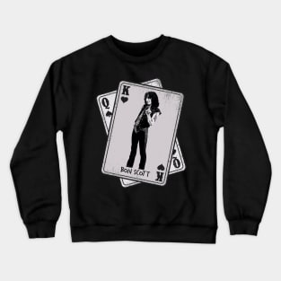 Retro Bon Scott Card Style Crewneck Sweatshirt